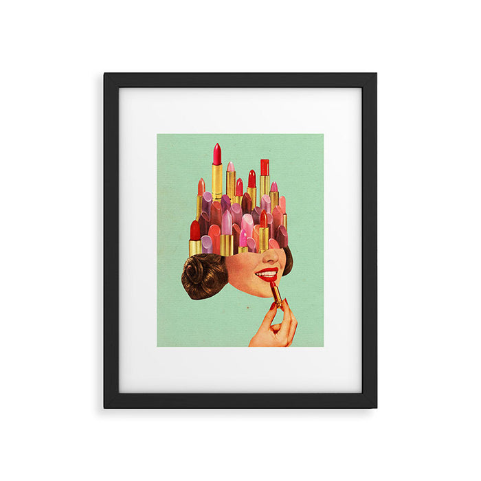 Lipstick (Mint) Framed Art Print Gallery Image 1