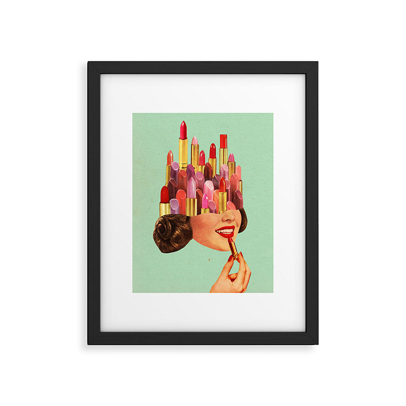 Lipstick (Mint) Framed Art Print Gallery Image 4