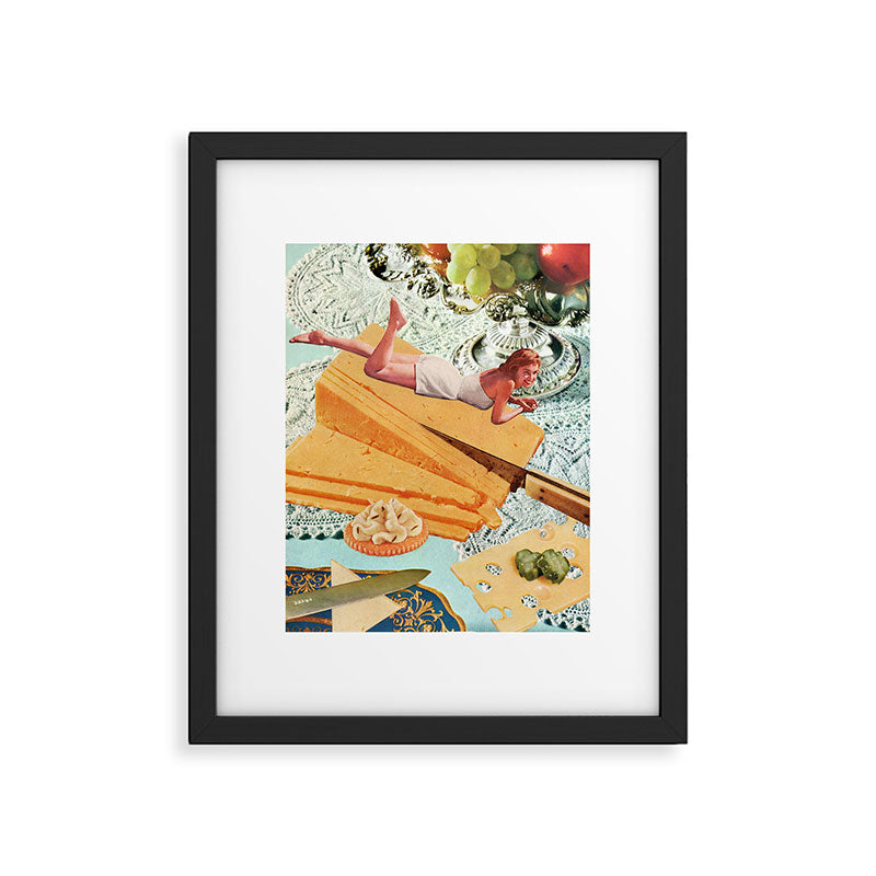 Money Can't Buy You Happiness, But It Can Buy You Cheese Framed Art Print Gallery Image 5