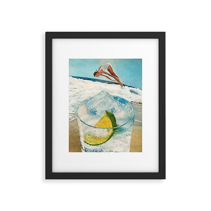 Rum on the Rocks Framed Art Print Gallery Image 1