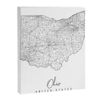 Ohio Minimal Street Map Canvas Print Gallery Image 6