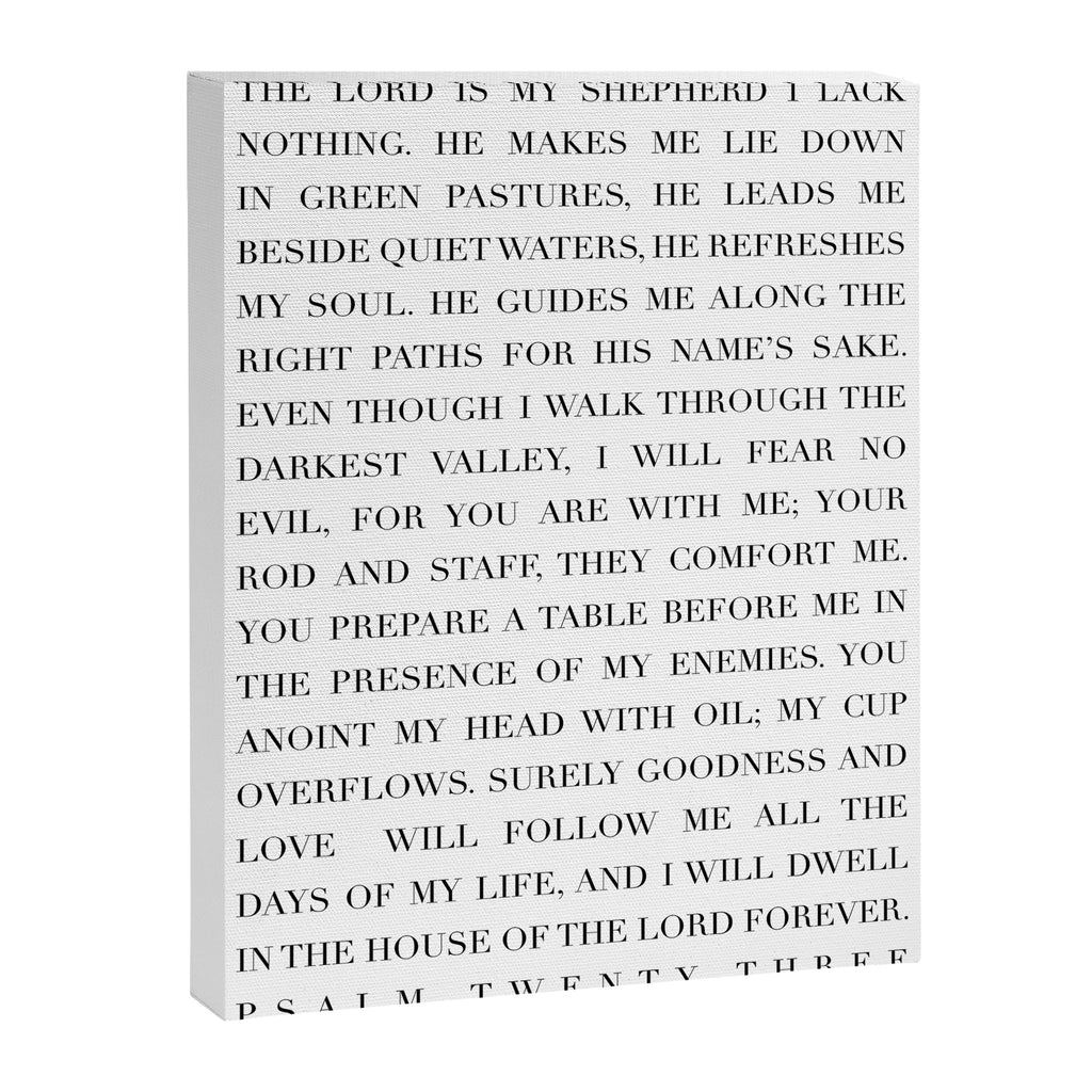 Psalm 23 Canvas Print Gallery Image 6