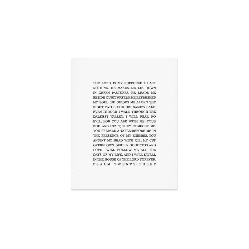 Psalm 23 Art Print Gallery Image 1