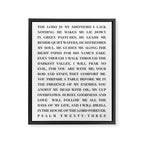 Psalm 23 Framed Canvas Print Gallery Image 6