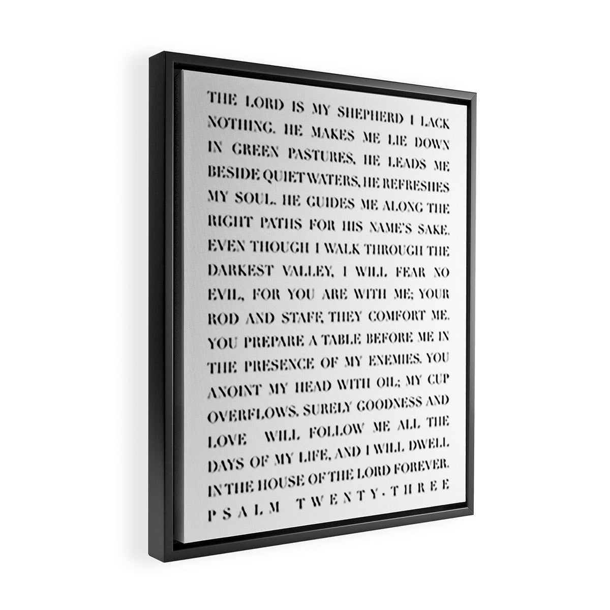Psalm 23 Framed Canvas Print Gallery Image 2