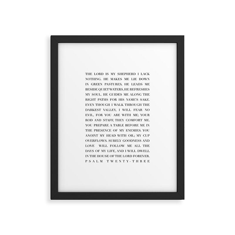Psalm 23 Framed Art Print Gallery Image 5