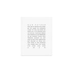The Lord's Prayer White Art Print Gallery Image 1
