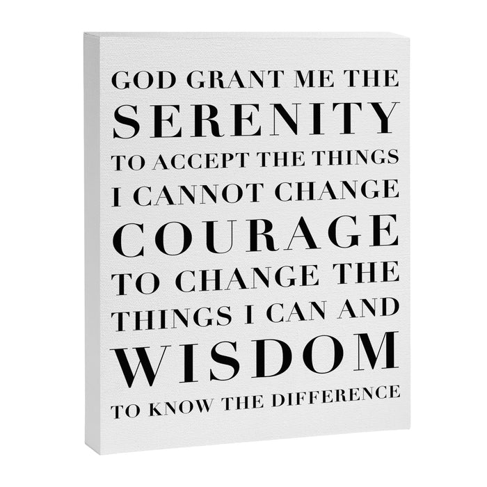 The Serenity Prayer Canvas Print Gallery Image 1