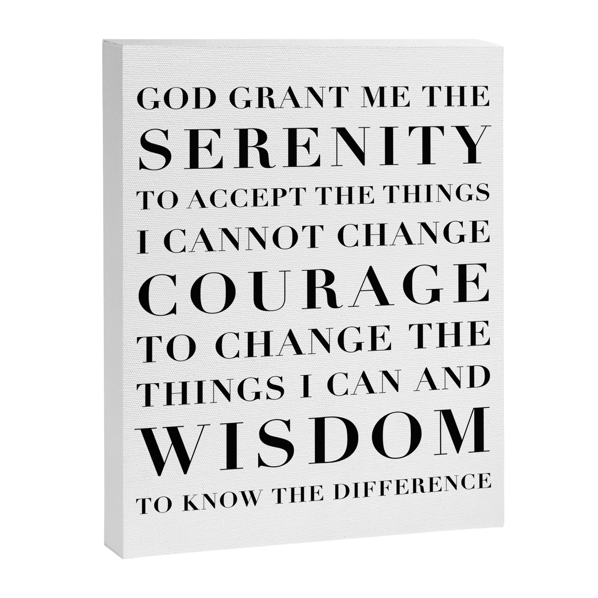 The Serenity Prayer Canvas Print Gallery Image 6