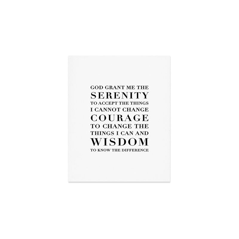 The Serenity Prayer Art Print Gallery Image 1