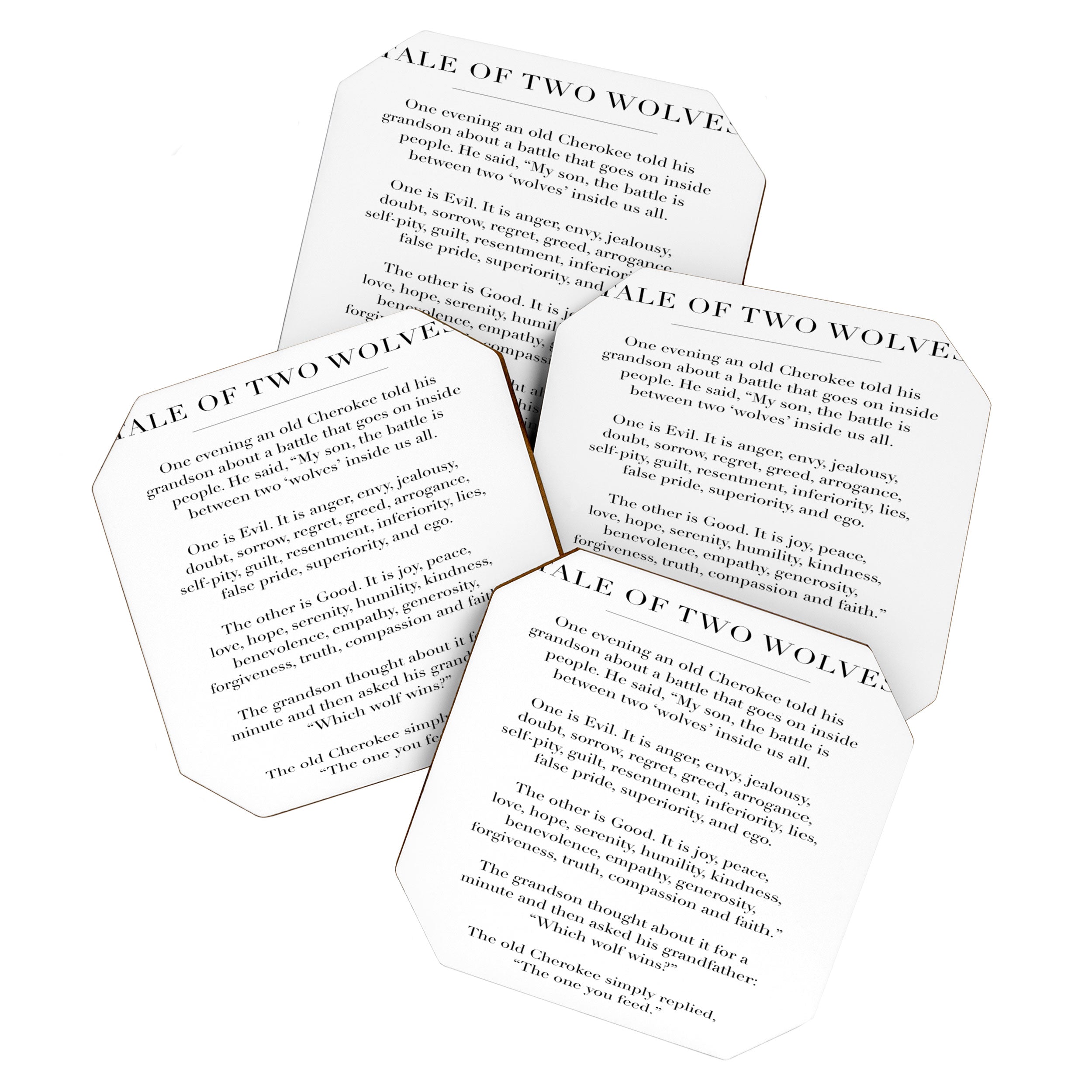 The Tale of Two Wolves Coaster Gallery Image 1