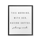 This Morning, With Her, Having Coffee. -Johnny Cash Framed Canvas Print Gallery Image 6