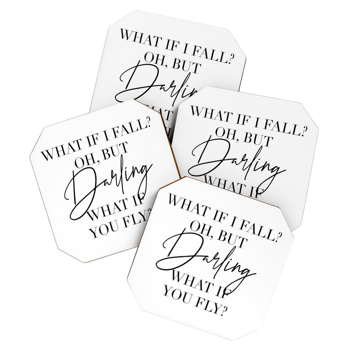 What If I Fall? Oh, but Darling, What If You Fly? Coaster Gallery Image 1
