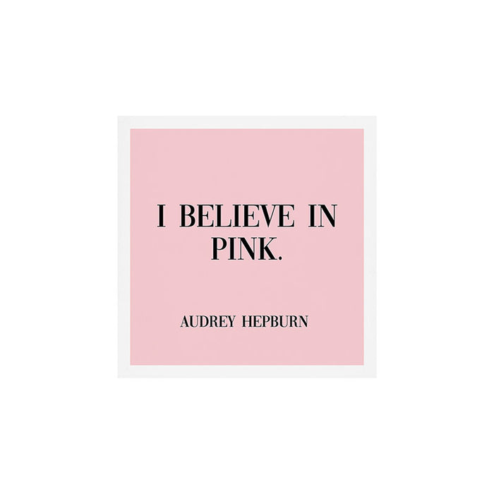 audrey hepburn pink quote Art Print Gallery Image 1