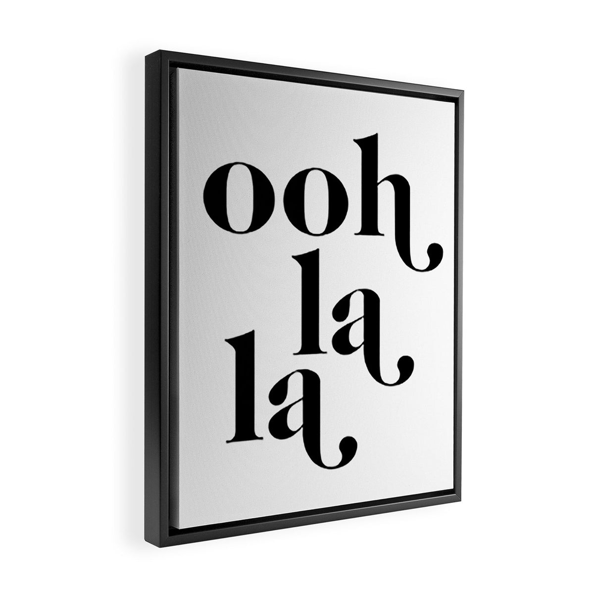 ooh la la Framed Canvas Print Gallery Image 2