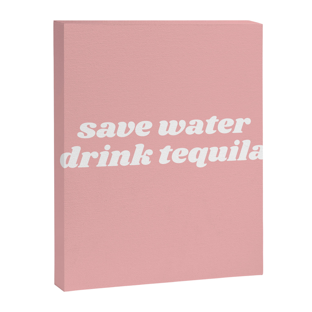 save water drink tequila Canvas Print Gallery Image 8