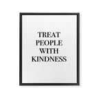 treat people with kindness Framed Canvas Print Gallery Image 8