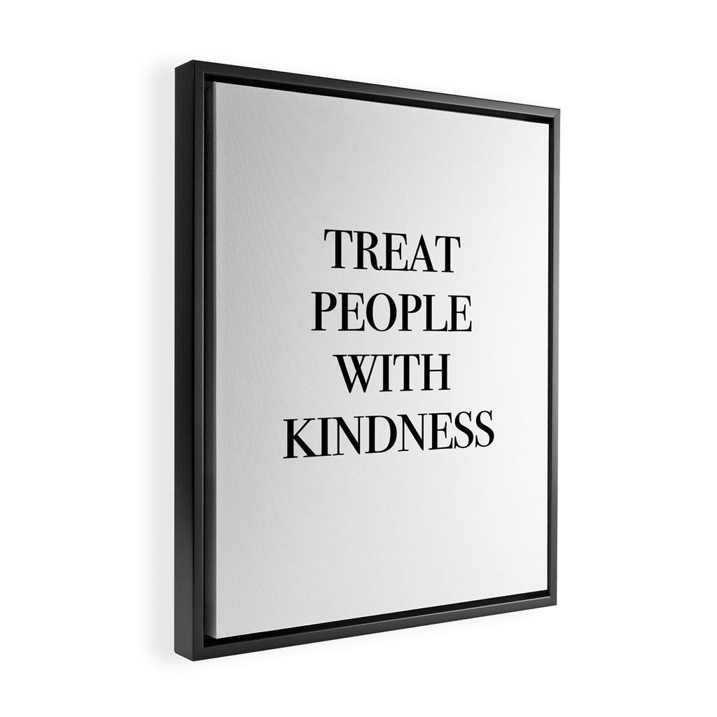 treat people with kindness Framed Canvas Print Gallery Image 2