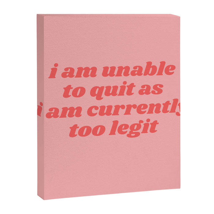 unable to quit Canvas Print Gallery Image 1