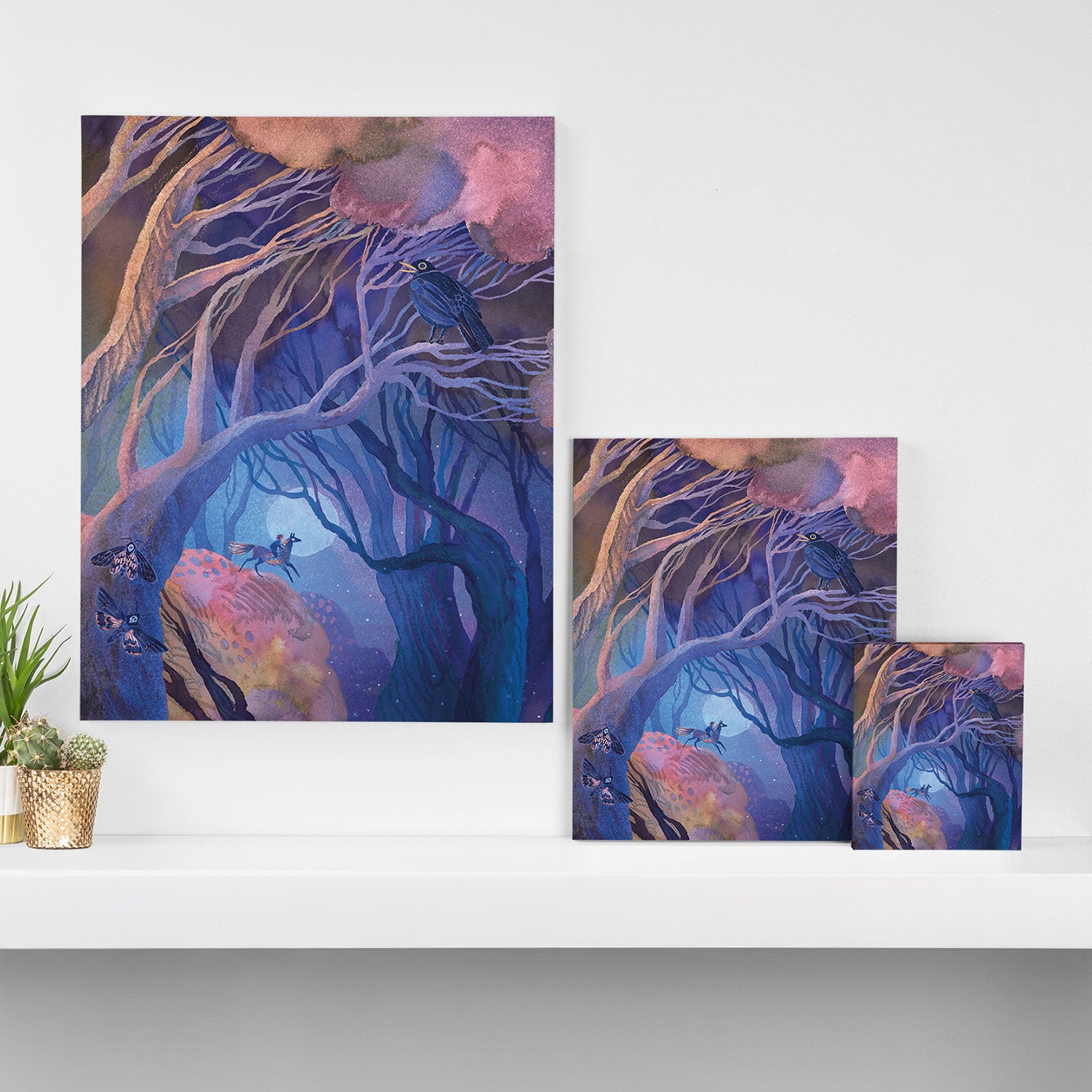 Blue Moon Canvas Print Gallery Image 3