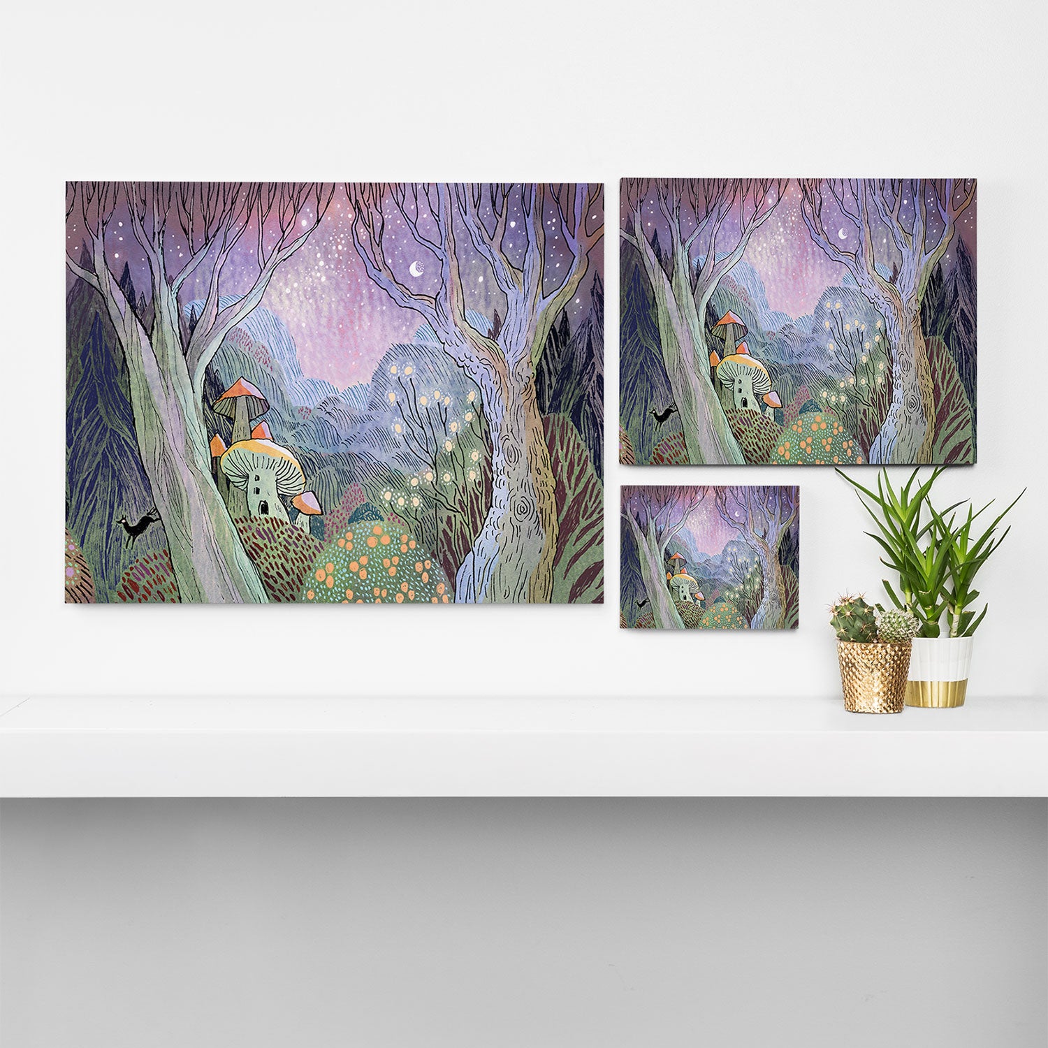 Two Trees Canvas Print Gallery Image 3
