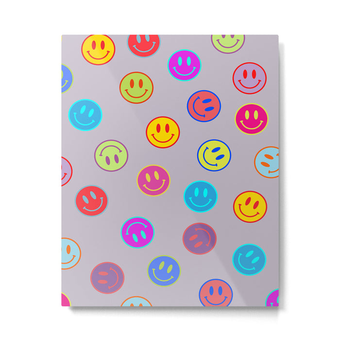 Smileys Obsessed Prpl Metal Print Gallery Image 1