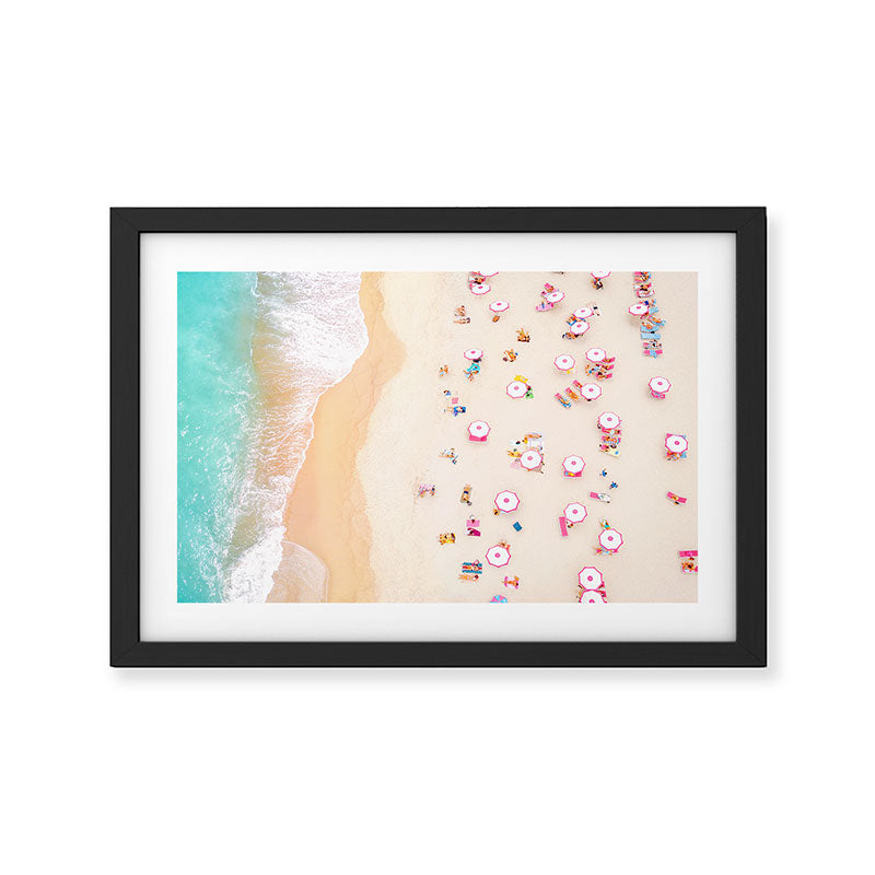 Miami Beach Umbrellas Framed Art Print Gallery Image 2