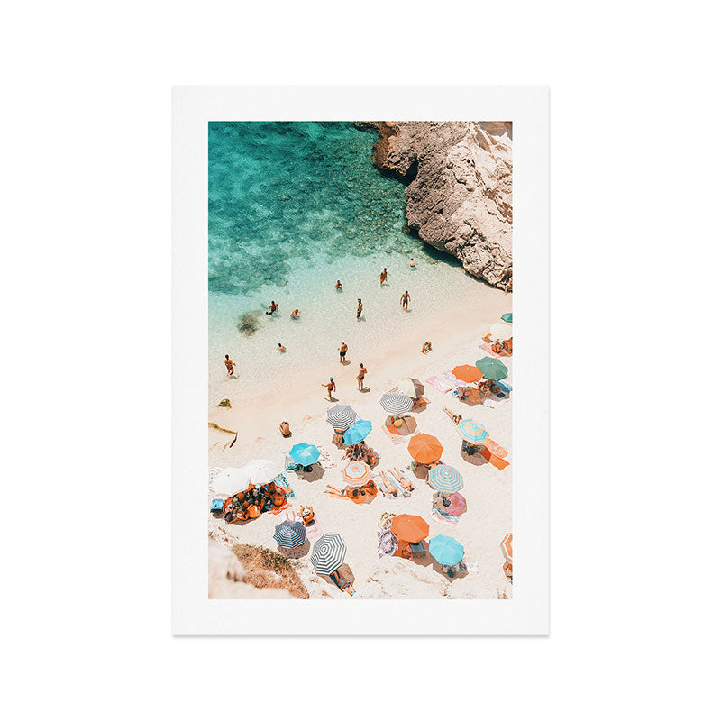 Puglia Beach Art Print Gallery Image 1