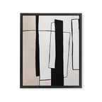 Abstract minimal modern painting 02 Framed Canvas Print Gallery Image 6