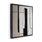 Abstract minimal modern painting 02 Framed Canvas Print Gallery Image 2