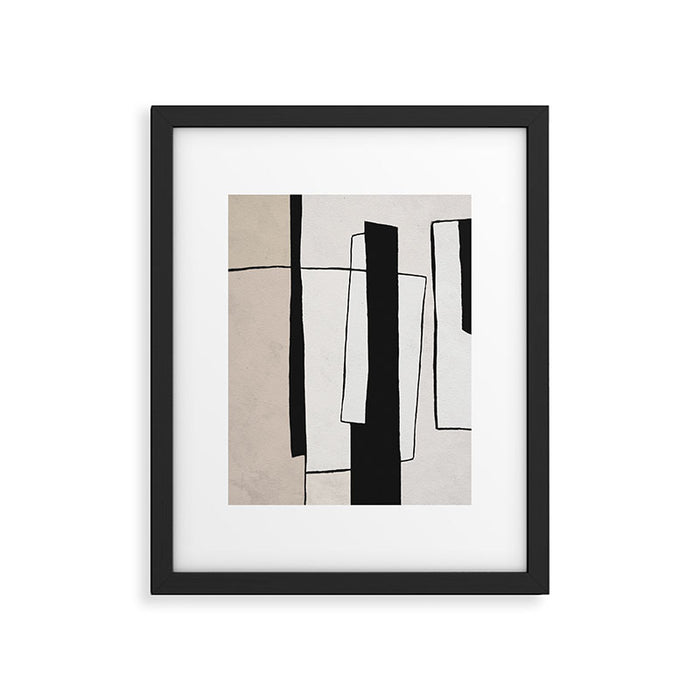 Abstract minimal modern painting 02 Framed Art Print Gallery Image 1