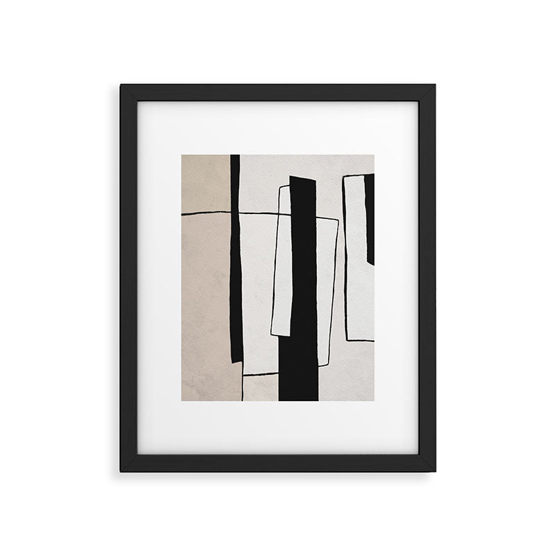 Abstract minimal modern painting 02 Framed Art Print Gallery Image 4