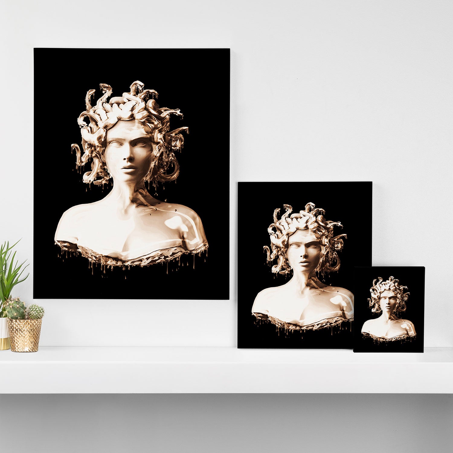 Bronze Medusa Canvas Print Gallery Image 3