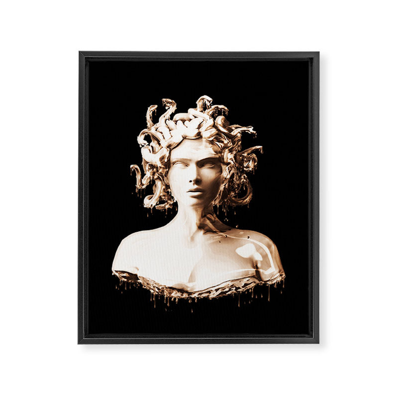 Bronze Medusa Framed Canvas Print Gallery Image 6
