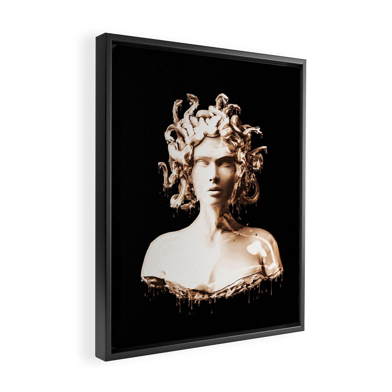 Bronze Medusa Framed Canvas Print Gallery Image 2