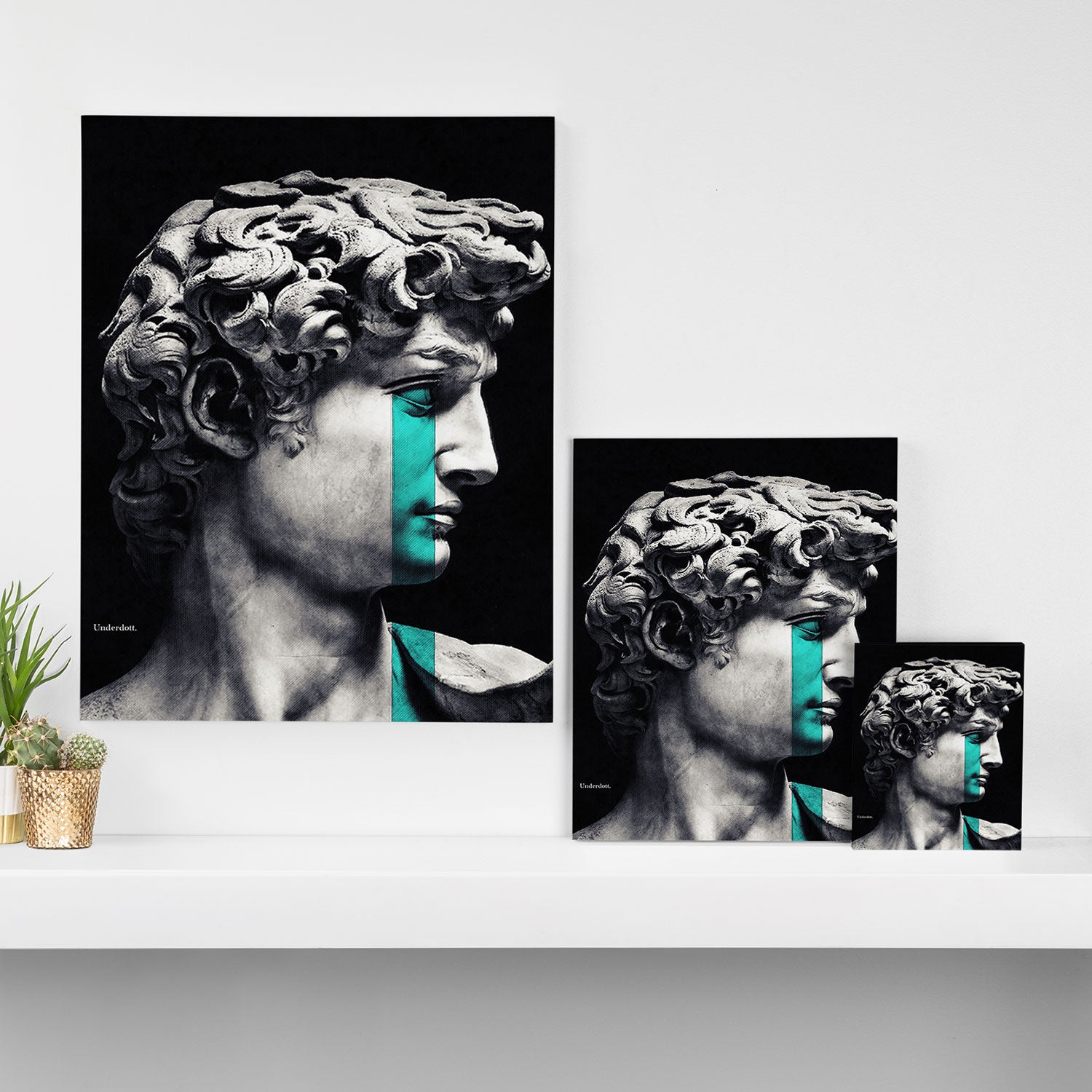 Crying David Canvas Print Gallery Image 3
