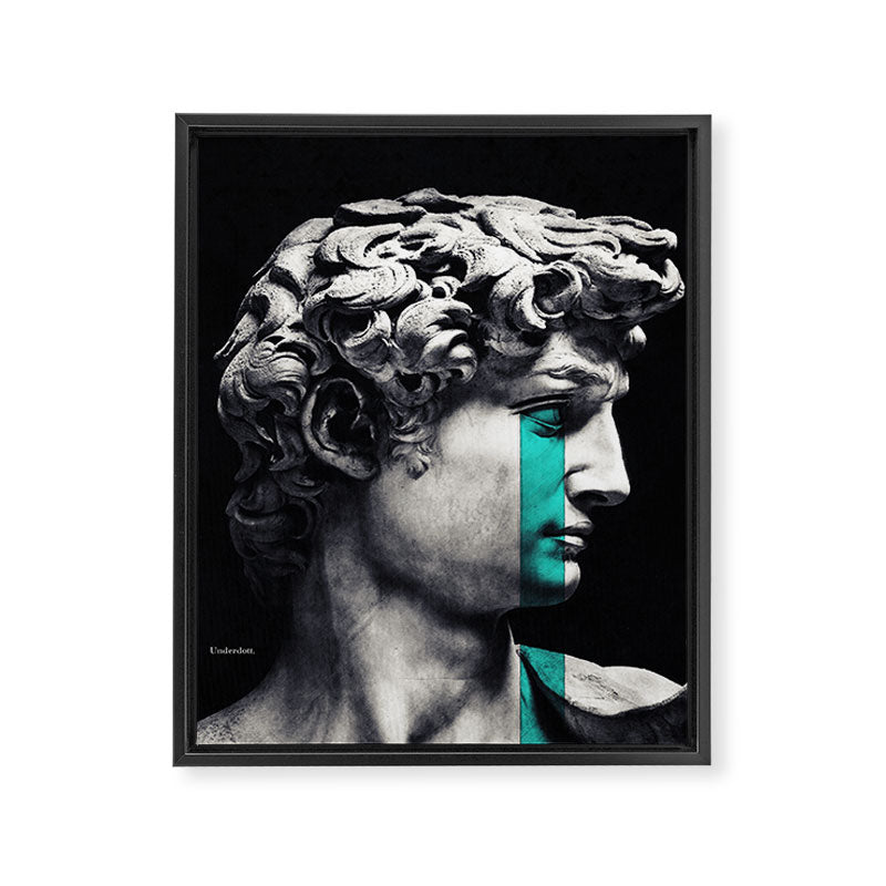 Crying David Framed Canvas Print Gallery Image 6