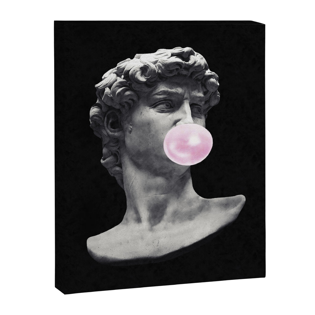 David blowing bubblegum bubble Canvas Print Gallery Image 6