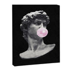 David blowing bubblegum bubble Canvas Print Gallery Image 6