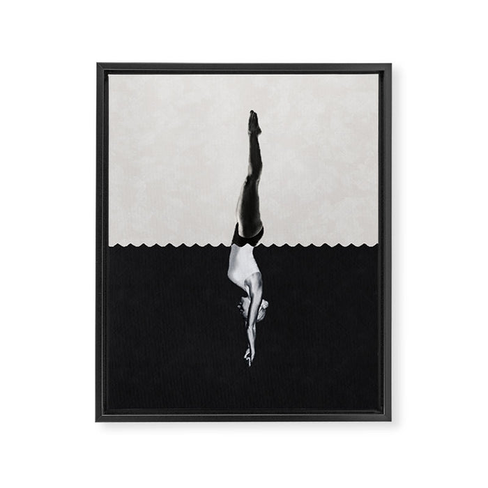 Dive deep ... Framed Canvas Print Gallery Image 1