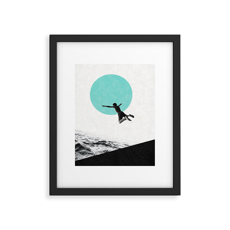 Don't think. Jump ... Framed Art Print Gallery Image 5