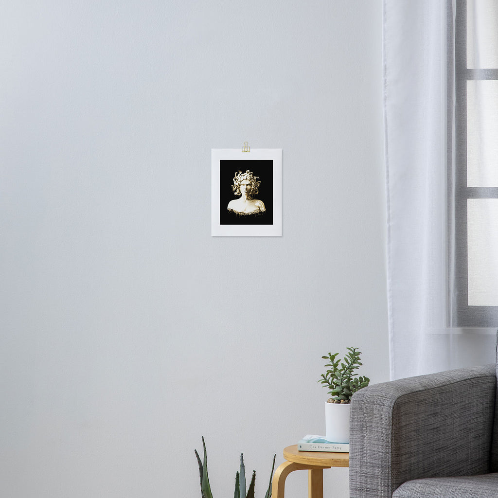 Gold Medusa Art Print Gallery Image 3