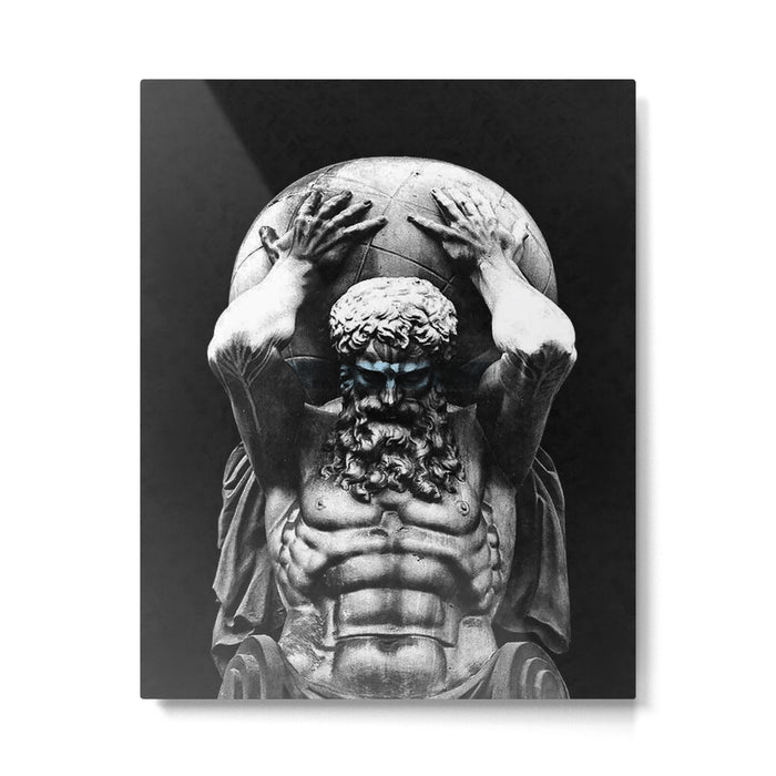 Hercules holding the whole world Metal Print Gallery Image 1