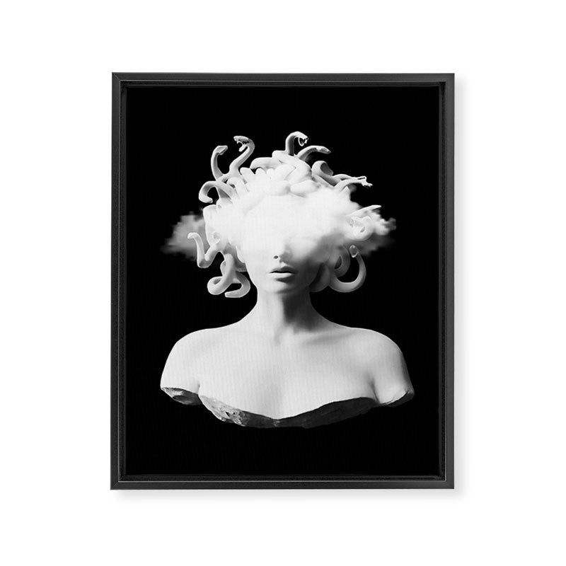 Medusa and the cloud Framed Canvas Print Gallery Image 6