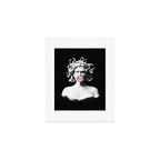 Medusa blowing pink bubblegum bubble Art Print Gallery Image 1
