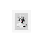 Medusa blowing pink bubblegum bubble II Art Print Gallery Image 1