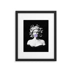 Medusa blowing purple bubblegum bubble Canvas Print Framed Art Print Gallery Image 4