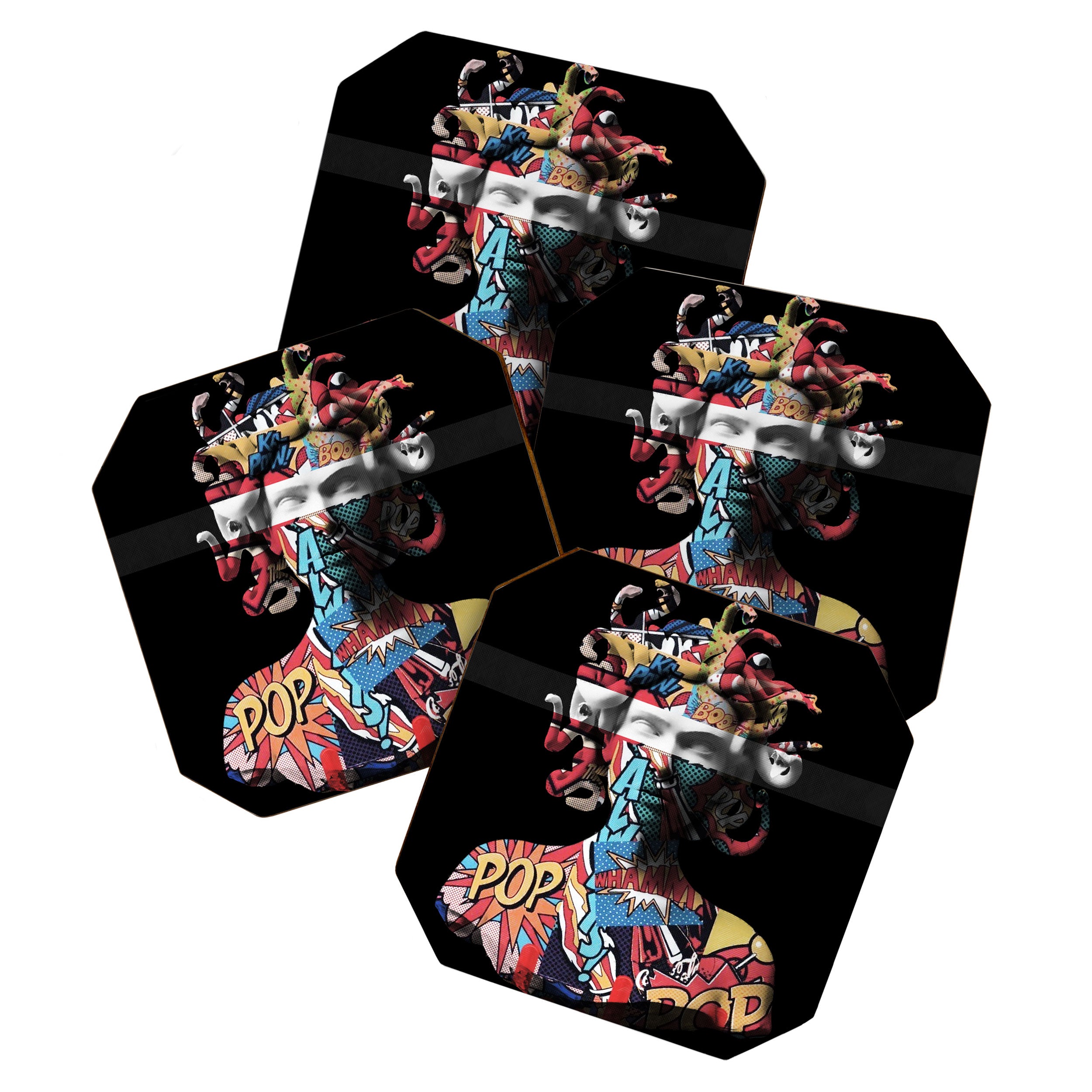 Medusa pop art Coaster Gallery Image 1