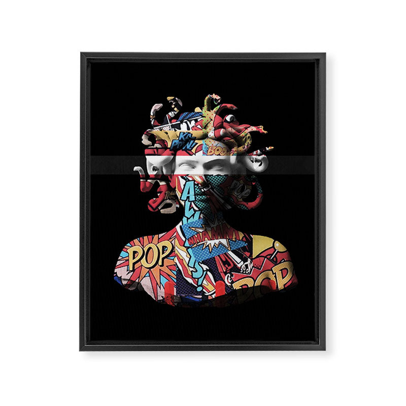 Medusa pop art Framed Canvas Print Gallery Image 6