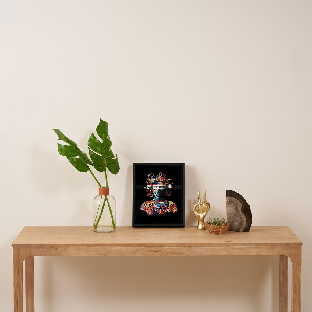 Medusa pop art Framed Canvas Print Gallery Image 4